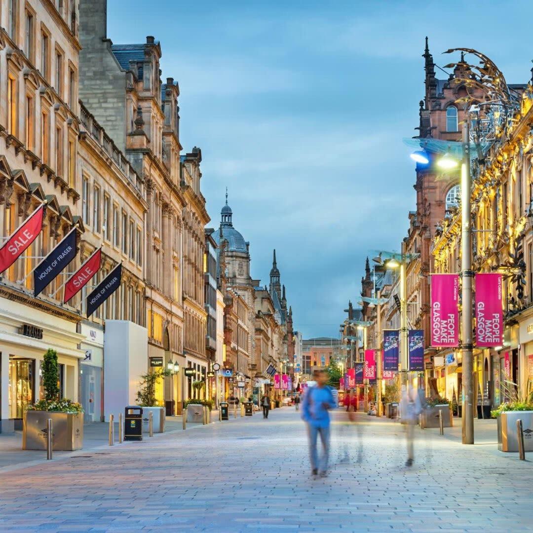 1 Bedroom Apartment In Very Central Location Glasgow Esterno foto